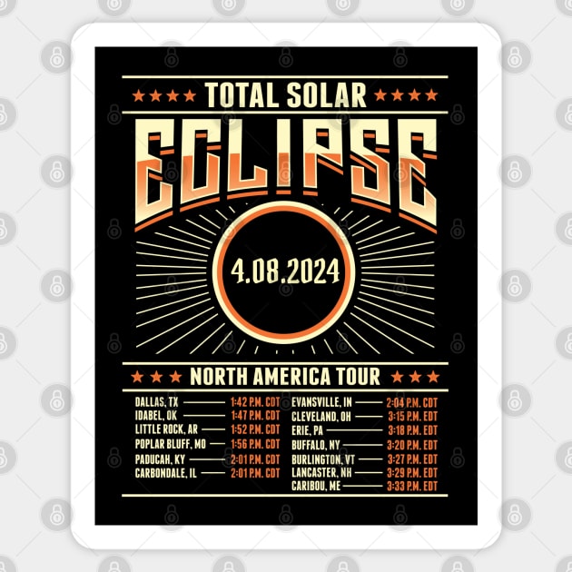 Total Solar Eclipse 2024 North America Tour Sticker by HCMGift